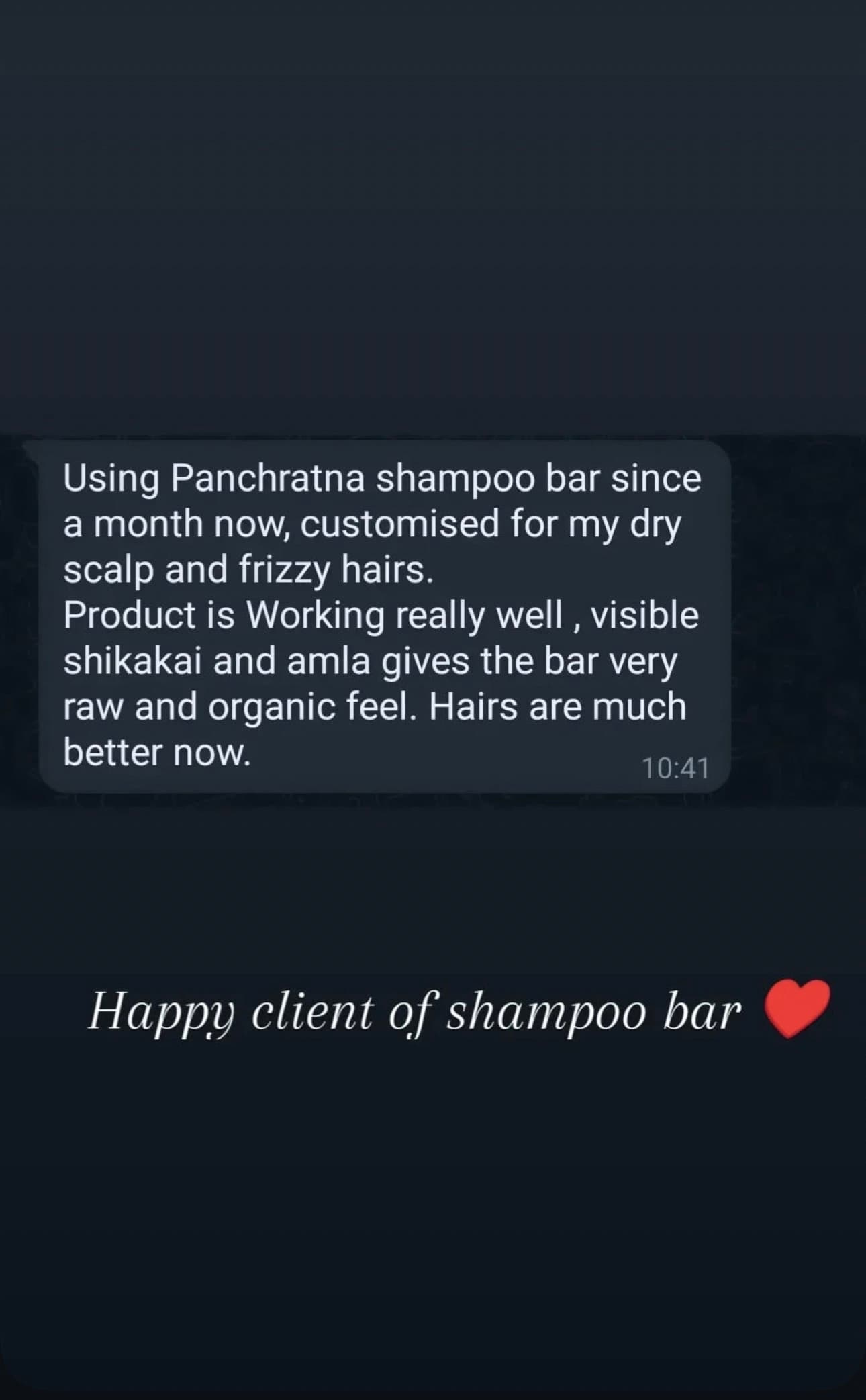 Customer testimonial 1